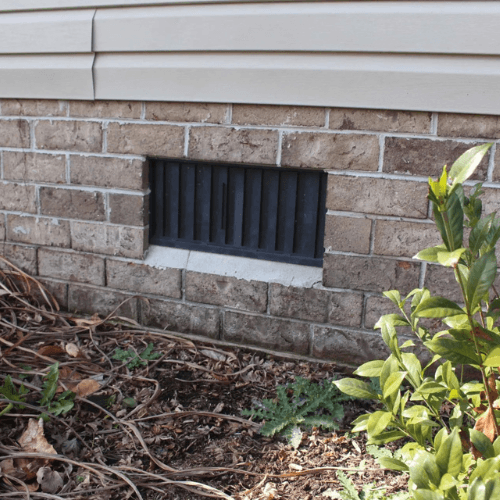 Temperature-activated foundation vent